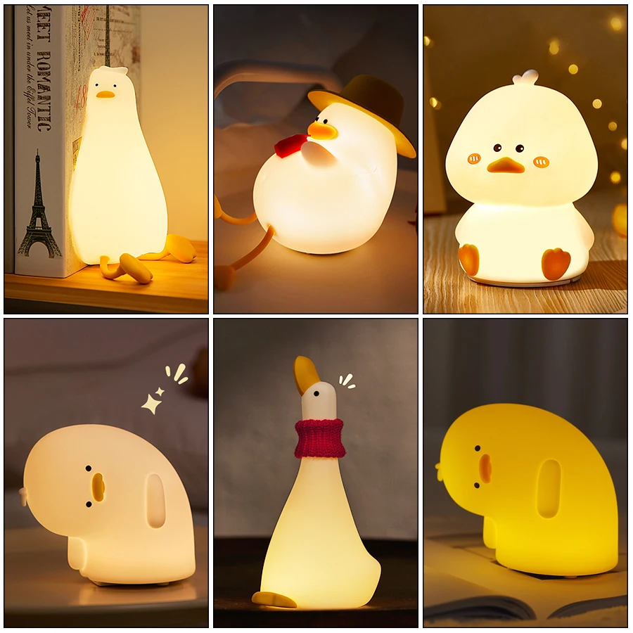 Smart Baby Night Light - Rechargeable LED Night Light Cute Duck