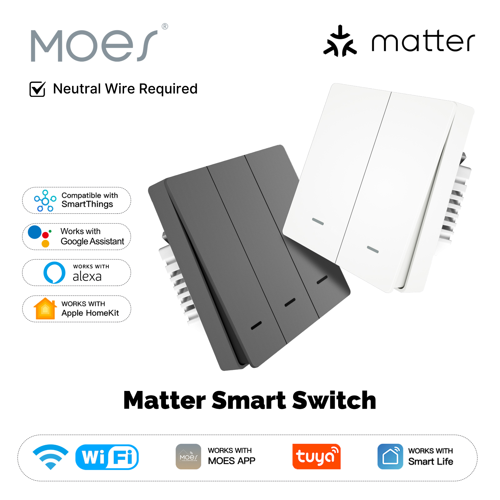 Smart Home Internet - MOES Matter Tuya WiFi Smart Light