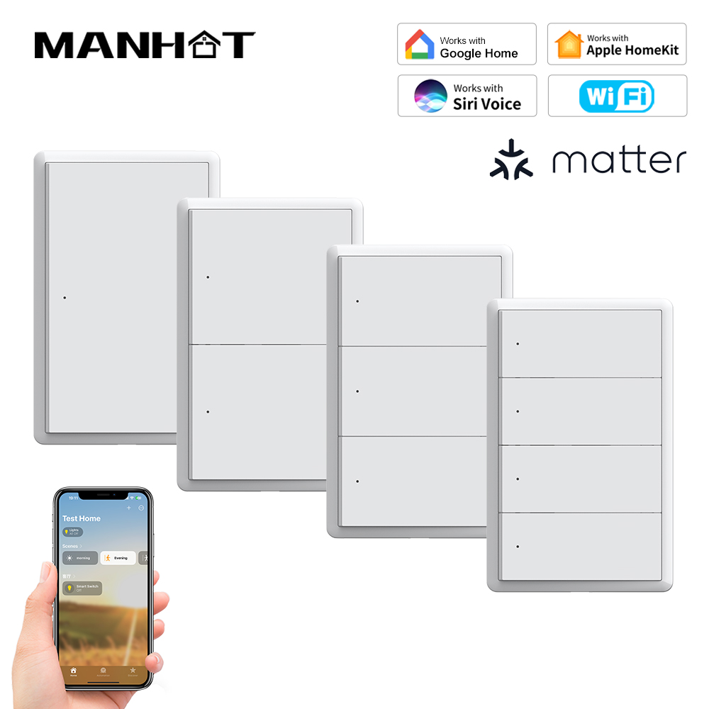 Smart Home Internet - MANHOT Homekit WiFi Smart Switch No