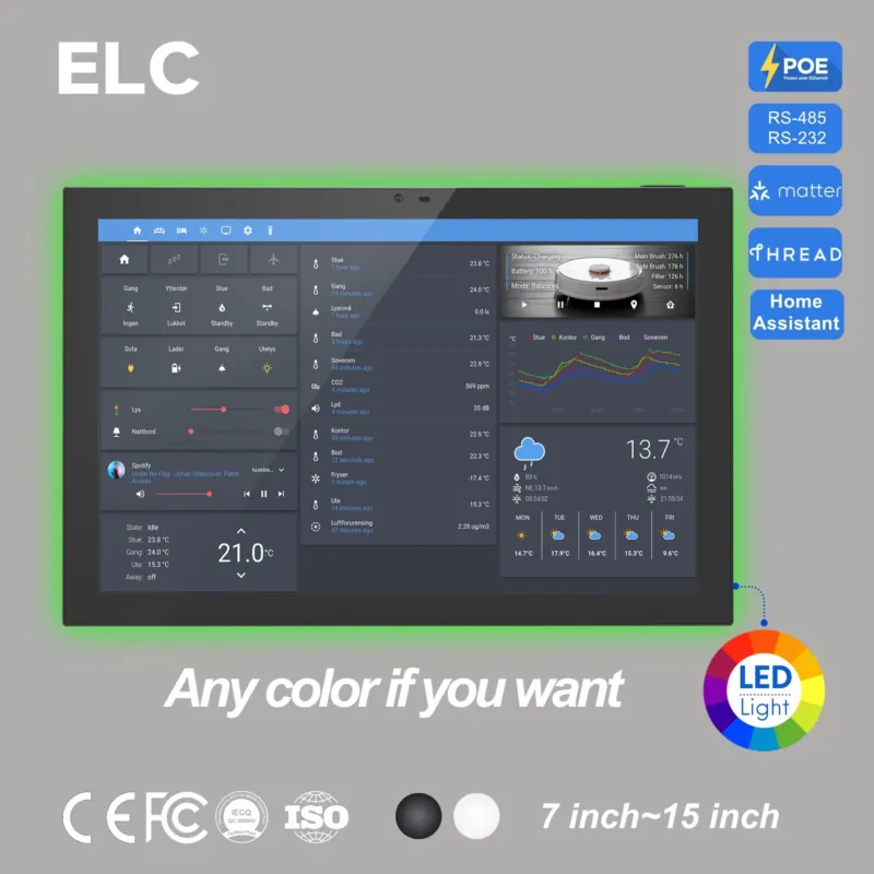 Smart Home Design - Home Assistant 10.1 Inch Android 14