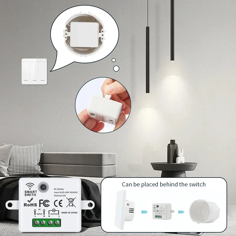 RF 433MHz Wireless Remote Cont - đánh giá và giá Smart Home Miniature