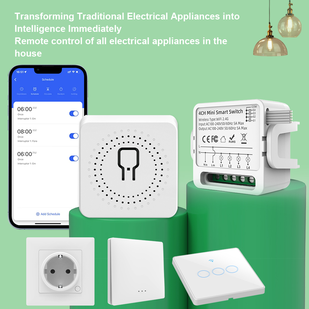 Tuya WiFi Smart Switch 1/2/3/4 - đánh giá và giá Smart Home Internet