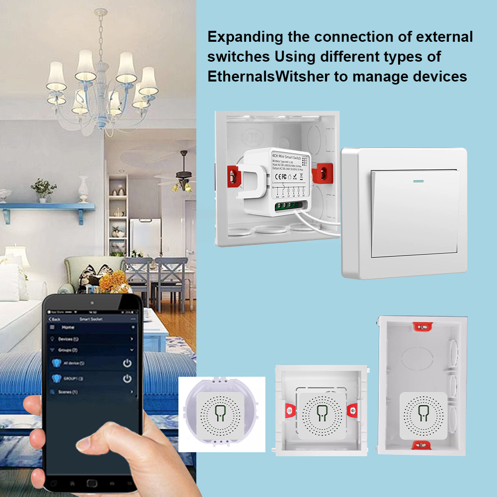 Tuya WiFi Smart Switch 1/2/3/4 - đánh giá và giá Smart Home Internet
