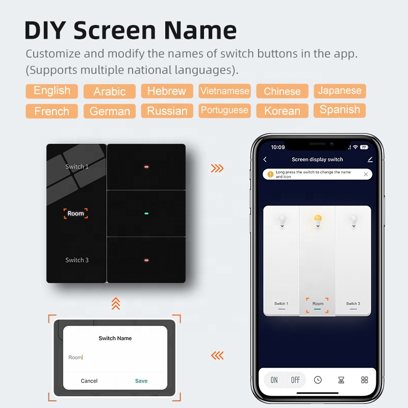 Home Wall Switch EU UK Standar - đánh giá và giá Smart Home Tuya