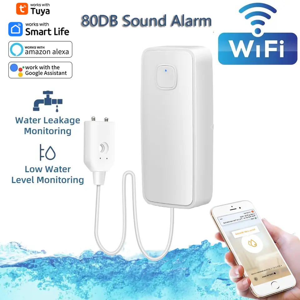 Tuya WiFi Smart Water Leak Sen - đánh giá và giá Smart Home Water Level Sensor
