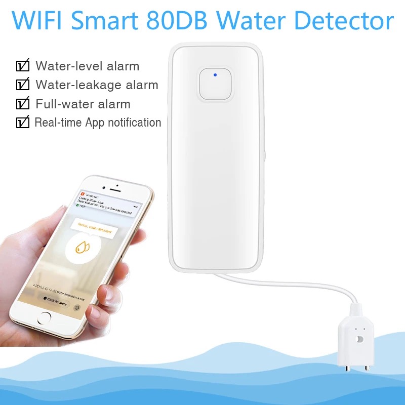 Tuya WiFi Smart Water Leak Sen - đánh giá và giá Smart Home Water Level Sensor