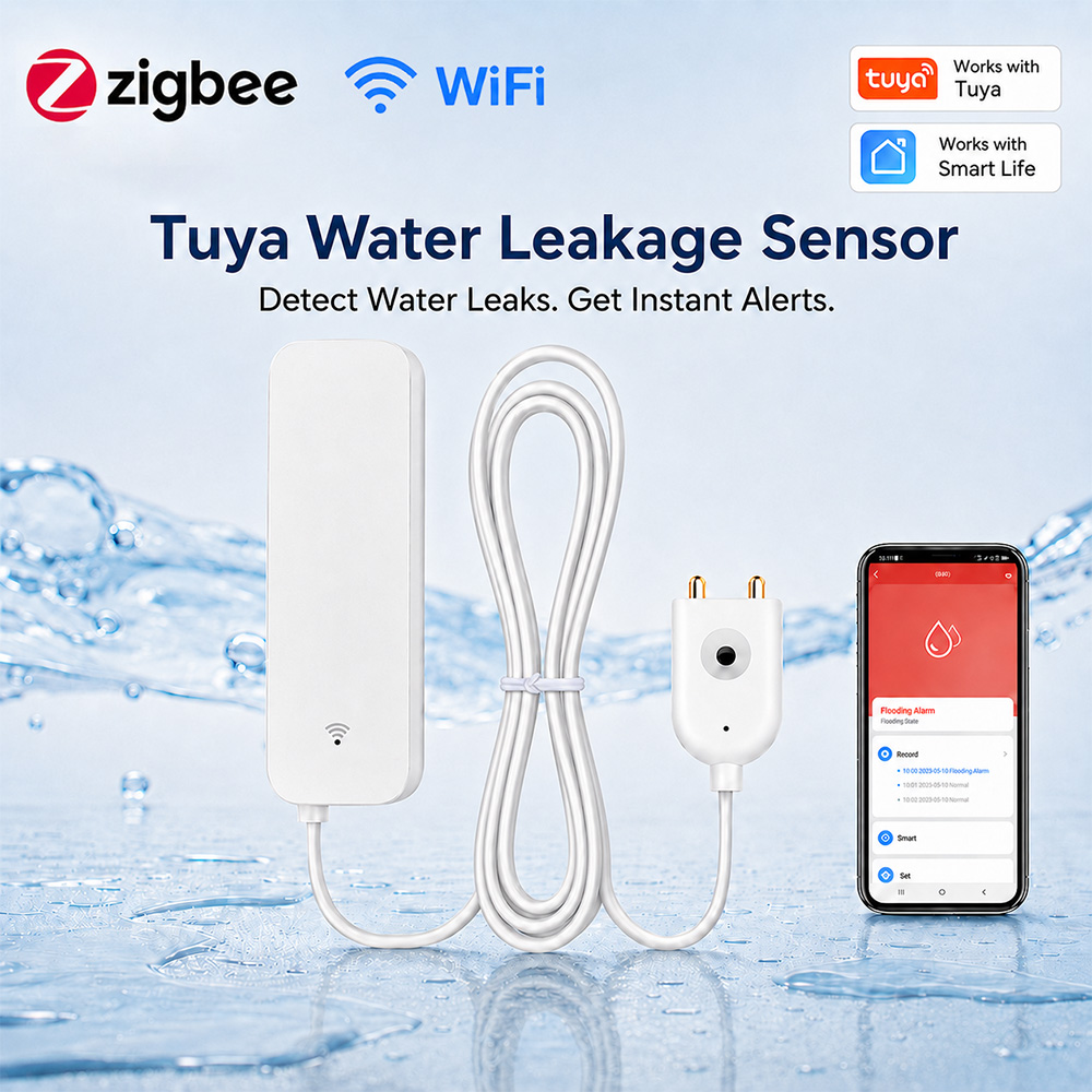 ZigBee WiFi Water Leak Sensor  - đánh giá và giá Smart Ir Remote Controller