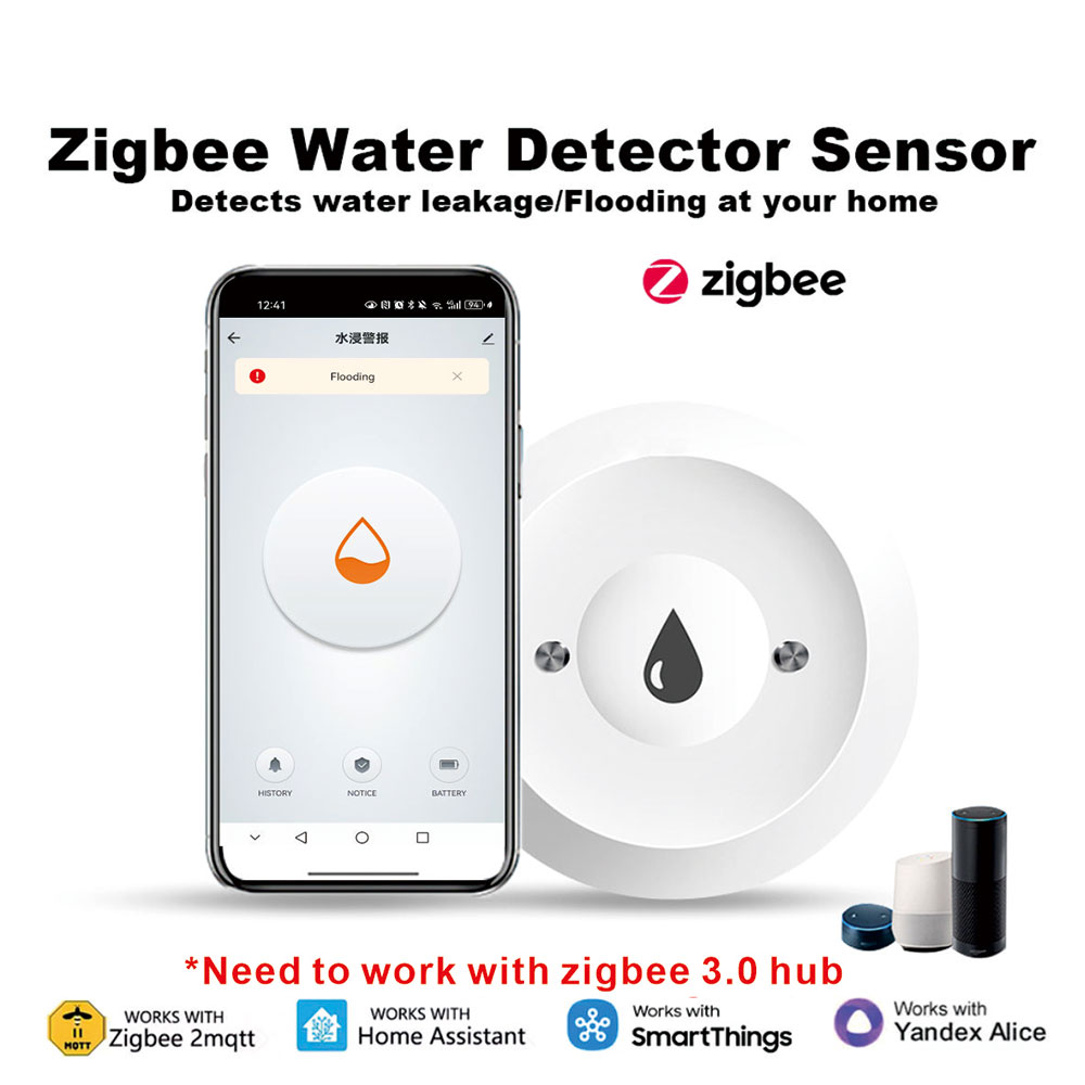 ZigBee Smart Water Leak Sensor - đánh giá và giá Smart Home Water Level Sensor