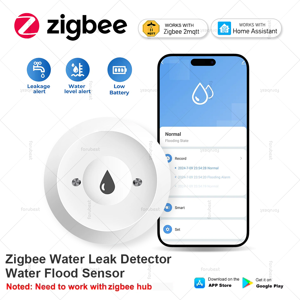 Smart Zigbee Water Leakage Sen - đánh giá và giá Smart Home Water Level Sensor