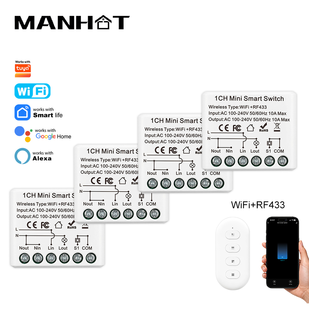 10A Mini WIFI Smart Switch RF4 - đánh giá và giá Smart Home Miniature