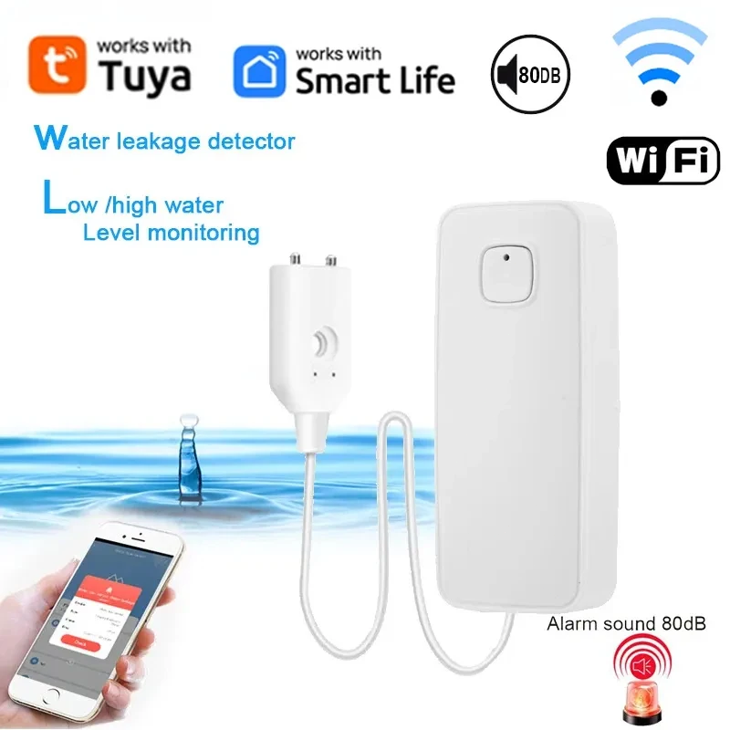 Tuya Smart Home WiFi Water-Lea - đánh giá và giá Smart Home Water Level Sensor