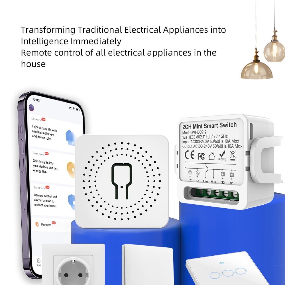 2 Way Tuya Smart Switch 2Gang  - đánh giá và giá Smart Home Internet