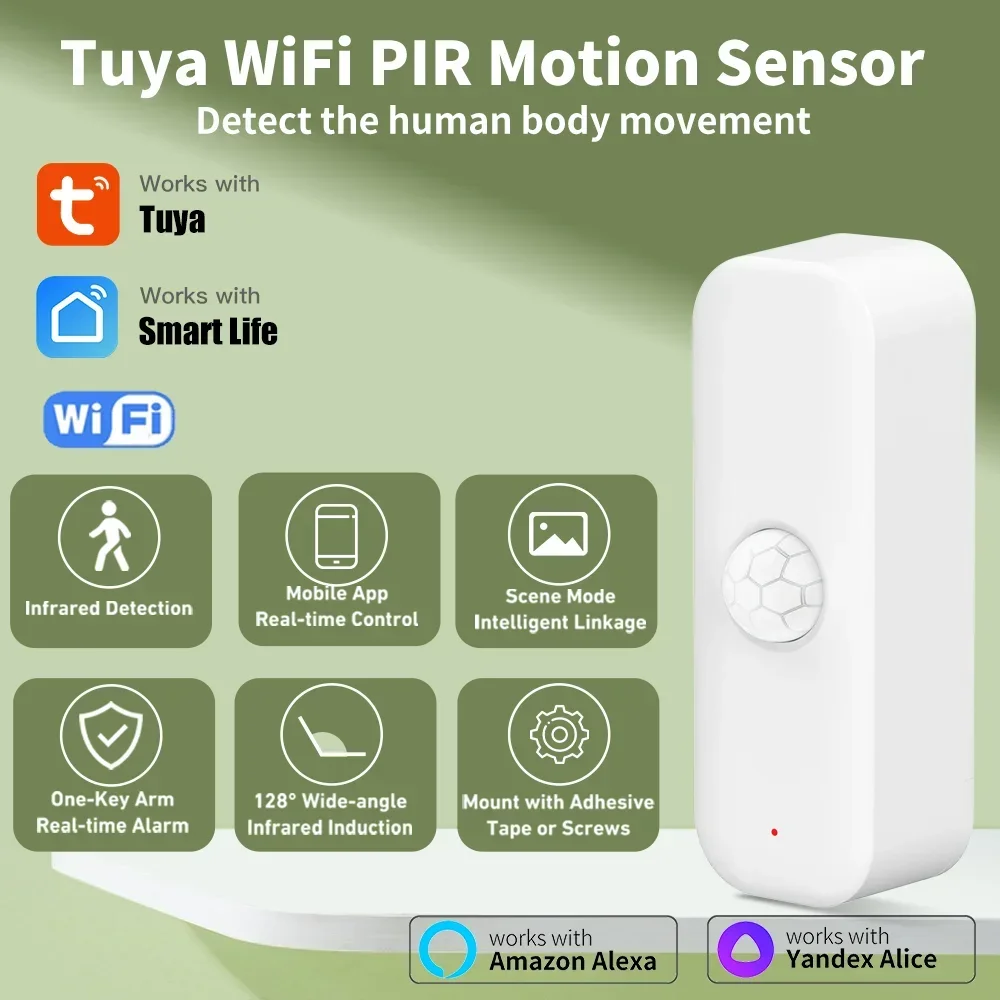 Tuya WiFI Motion Sensor PIR Sm - đánh giá và giá Smart Ir Remote Controller