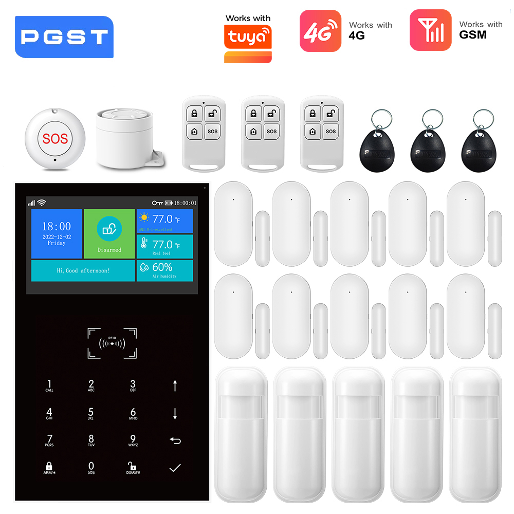 4G GSM WiFi Alarm System Work  - đánh giá và giá Smart Home Ecosystems