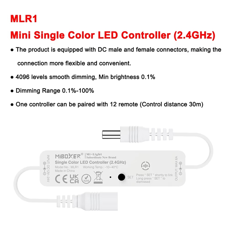 Miboxer MLR2 DC12-24V Mini 2.4 - đánh giá và giá Smart Ir Remote Controller