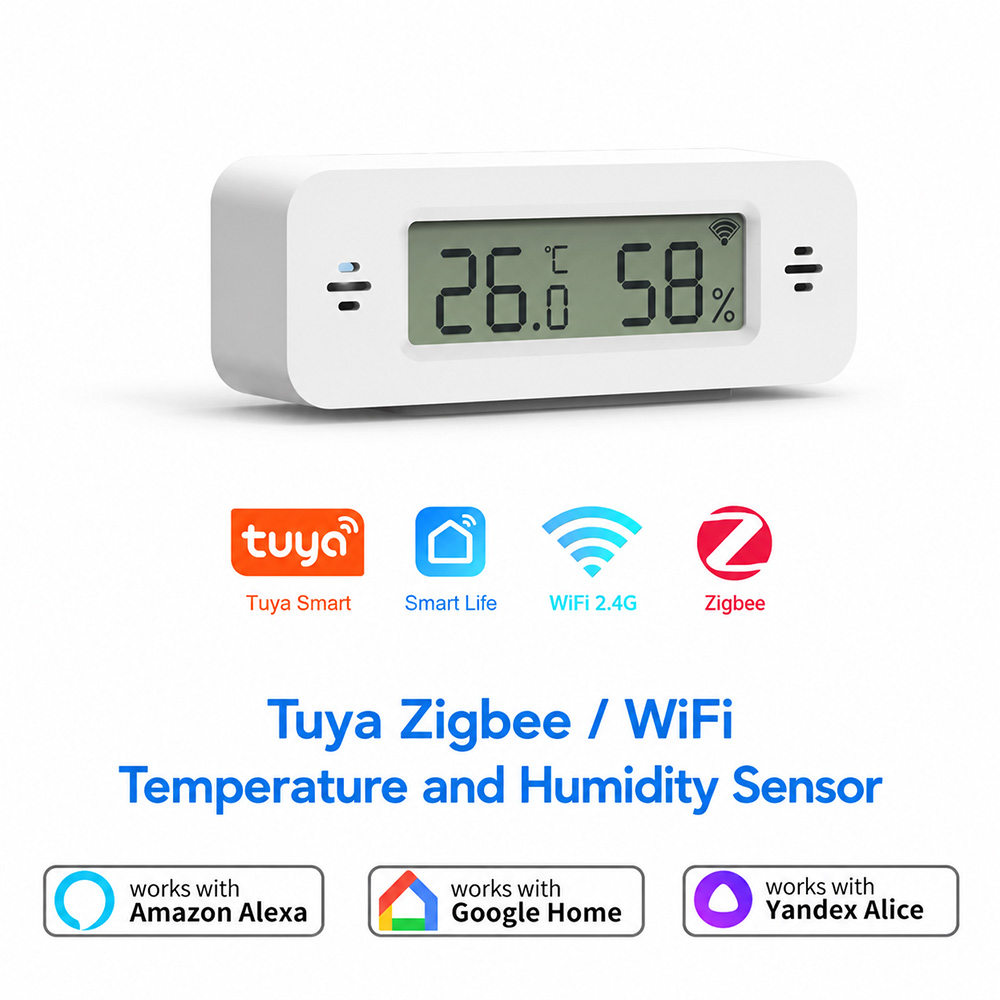Tuya Zigbee WiFi Mini Temp & H - đánh giá và giá Smart Home Miniature