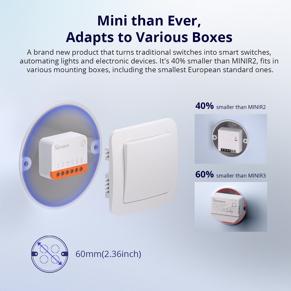 Sonoff Mini R4 Extreme Wifi Sm - đánh giá và giá Smart Home Miniature